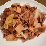 牛肉＆長ねぎ＆高野豆腐の炒め物